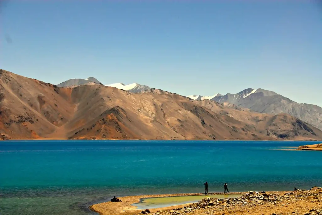 Pangong Lake in Ladakh at 14000 feet